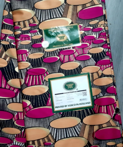 Dutch Wax Vlisco Hollandais 6yds cotton