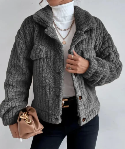 Women Autumn And Winter Plush Jacket